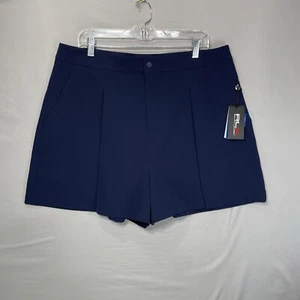 $128 NUOVO RLX RALPH LAUREN elasticizzato plissettato performance corto golf blu navy XL X-Large - Foto 1 di 20