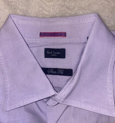 Camisa Paul Smith Manga Larga, Slim Fit Talla XL Hecha en Italia Foto 1 de 2