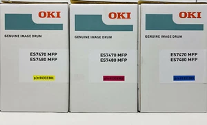 OKI 01333301 01333302 01333303 TAMBURO GIALLO MAGENTA CIANO ES7470 MFP/ES 7480 - Afbeelding 1 van 1