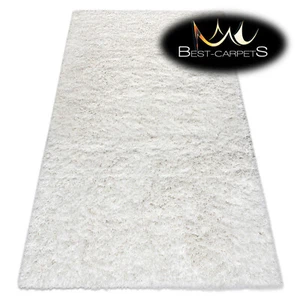 Amazing Modern Rug "SUPREME" Shaggy 5cm, soft, single-colour, WHITE Best Quality - Picture 1 of 6