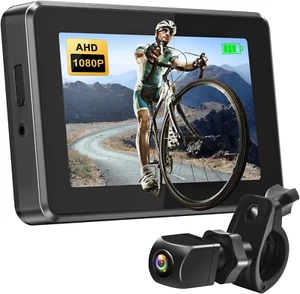 PARKVISION Bike Mirror, 1080P Bicycle Rear View Camera with 4.3" AHD Monitor, - Picture 1 of 8