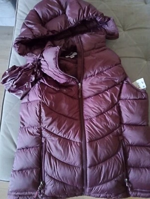 Charter Club Women's Purple Zip-Up Puff Vest Size Large - Image 1 of 4