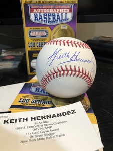 keith hernandez autographed baseball