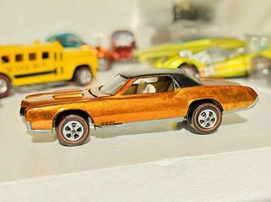 Vintage Hot Wheels Redline 1968 US Orange Custom Eldorado. HTF. - Picture 1 of 6