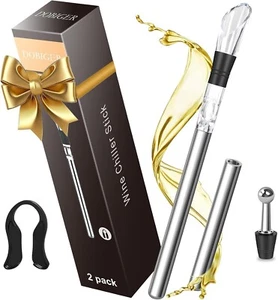 2 Stk Weinkühlstab Set Weinkühler Edelstahl 5 In 1 Weinkühler Stab Aus Edelstahl - Bild 1 von 7