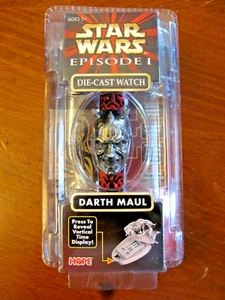 1999 HOPE INDUSTRIES 'STAR WARS' EPISODE 1 DIE-CAST 'DARTH MAUL' WATCH NIP - Picture 1 of 4