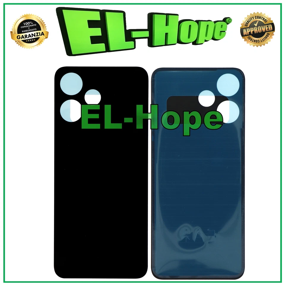 SCOCCA BATTERIA PER XIAOMI REDMI NOTE 12R 23076RA4BC COPERCHIO POSTERIORE NERO - Immagine 1 di 1