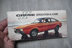 FORD CAPRI MK2 OPERATION AND CARE HANDBOOK - Picture 1 of 6