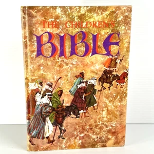 The Childrens Bible Golden Press Vintage 1965 Hardcover Illustrated Christian - Picture 1 of 9