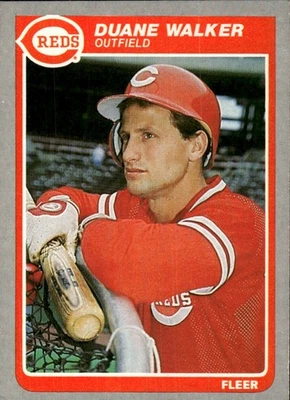 1985 Fleer #554 Duane Walker [GOATCARDS] - Image 1 of 2