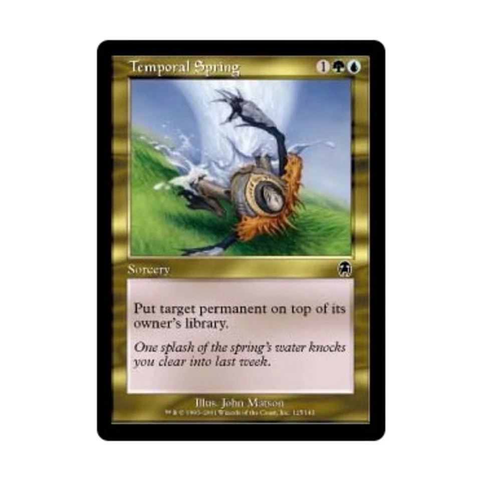 WOTC MtG Apocalypse Temporal Spring (C) (Foil) EX - Image 1 of 1