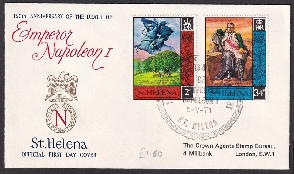 St. Helena 1972 Napolean First Day cover - Image 1 of 1