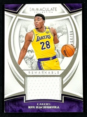 2024-25 PANINI IMMACULATE RUI HACHIMURA GAME USED JERSEY PATCH /99 - Image 1 of 2