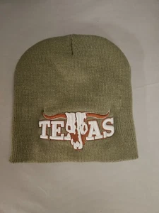 Texas Longhorn Skull Knit Beanie - Picture 1 of 2