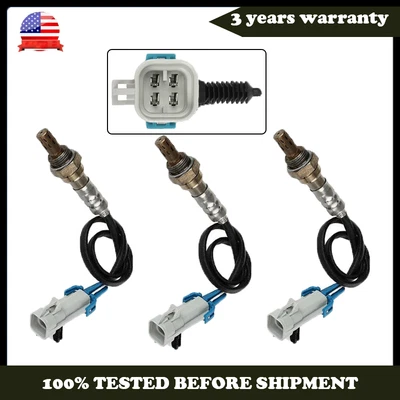 3 peças sensores de oxigênio up+downstream para 2003 2004 2005 Chevrolet Blazer 4.3L V6 EUA - Imagem 1 de 4