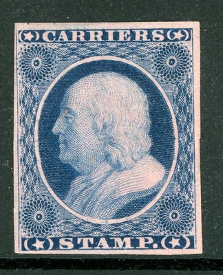 Estampilla Scott #LO1 Franklin Carriers 1867 de Estados Unidos como nueva I187 Foto 1 de 4
