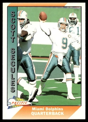 1991 Pacific Scott Secules Rookie Miami Dolphins #282 - Image 1 of 2