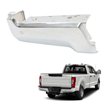BRISUNSHINE Rear Bumper End Cover Left Chrome Replacement for 2017-2022 F250 F350 Super Duty