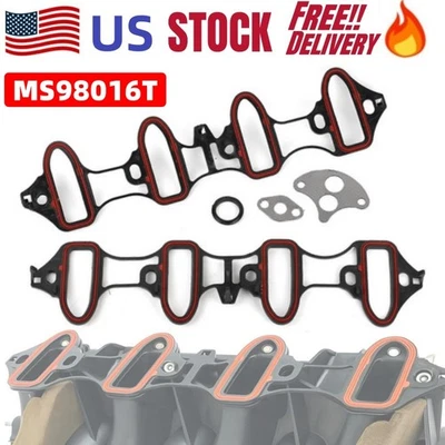 New Intake Manifold Gasket For 99-06 Chevy Silverado Tahoe GMC Sierra 4.8L 5.3L - Изображение 1 из 4