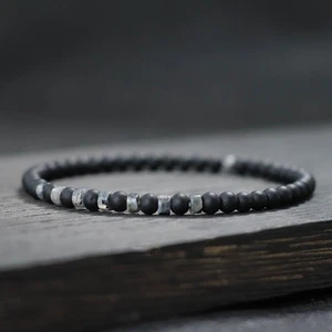 Herren Mode Armband - 4 mm Natürliche Tigerauge Perlen, Boho Beach Style Pulsera - Bild 1 von 26