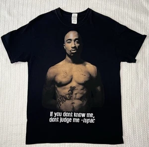 Y2K Tupac Rap T-Shirt If You Don’t know Me Don’t Judge Me Hip Hop MD 19” x 27” - Bild 1 von 7