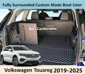 PremiumCustom Made Trunk Boot Mats Liner Cover Fits Volkswagen Touareg 2019-2025 - Picture 1 of 12