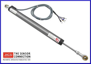Linear Potentiometer Position Travel Sensor with Rod End Joints, 0 to 8" Range - Picture 1 of 1