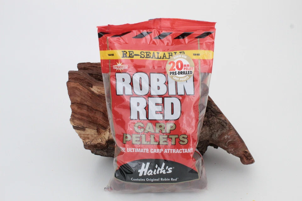 Dynamite Baits Robin Red Pellets 20mm 900g gelocht vorgebohrt Original Haith's - Bild 1 von 1