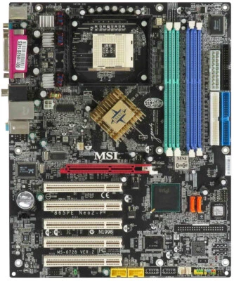 MSI 865PE Neo2-P MS-6728 Ver: 2 S.478 DDR AGP PCI - Image 1 of 2