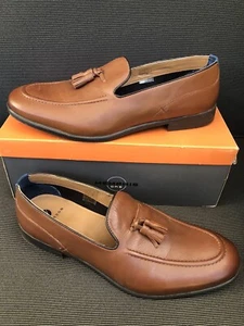MEMPHIS ONE SLIPPER BRAUN QUASTEN HERREN GRÖßE UK 11 NUR EINMAL GETRAGEN. - Bild 1 von 4