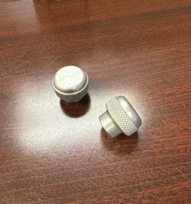 TQM Domed Knurled Knob, 1" ALUMINUM, 5/16-18" Blind TAPPED Hole, TADK-2B