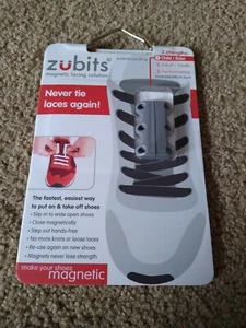 ZUBITS Magnetic Shoe Lace Closures Light Blue #1 Kid/ Elder 2 pair - Picture 1 of 3