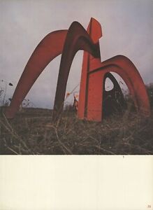 ALEXANDER CALDER Red Arches 15 x 11 Offset Lithograph Surrealism Blue, Red