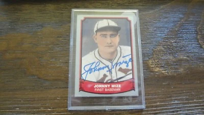 1988 PACIFIC JOHNNY MIZE   AUTOGRAPHED  BASEBALL CARD - Image 1 of 2