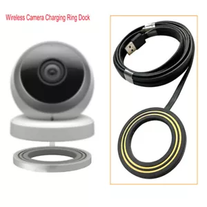 USB Cable Wireless Charger Charging Ring Stand for Logitech Circle Camera Parts - Picture 1 of 5