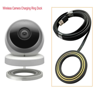 USB Cable Wireless Charger Charging Ring Stand for Logitech Circle Camera Parts - Image 1 of 4