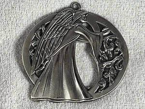 Christmas ornament metal angel large wings encircled MAX7861 - Picture 1 of 5