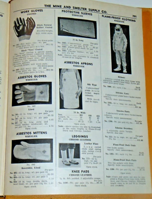 VTG 1951 MINE & SMELTER CATALOG! EVERYTHING ASBESTOS! ORE CAR/MINERS LAMPS/TOOLS - Image 1 of 4