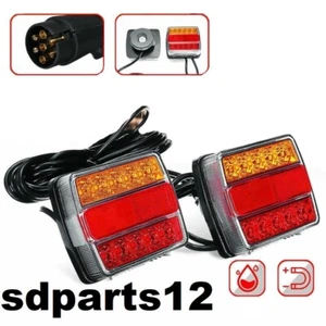 Kit Magnetico Fanali Posteriori A Led Luce Targa Carrello Rimorchio Luci Fanale - Imagen 1 de 12