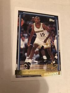 1992/3 Topps Gold Latrell Sprewell RC Alabama Crimson Tide Golden State Warriors - Bild 1 von 1
