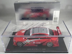 AUDI A4 DTM #11 Mike Rockenfeller TEAM ROSBERG 2009 with signed box!! SPARK 1:43 - Picture 1 of 5