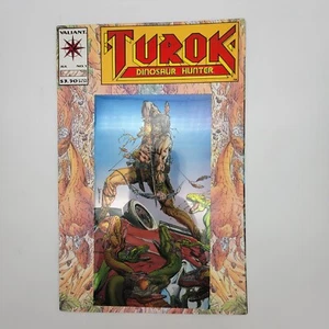 Turok Dinosaur Hunter #1 en muy buen estado (julio de 1993, Valiant Comics) variante de logotipo de lámina - Imagen 1 de 5
