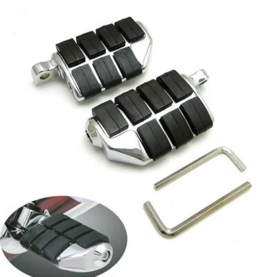 Reposapiés de pasajero para Harley Davidson Softail clavijas pedal cromado EE. UU. Foto 1 de 4