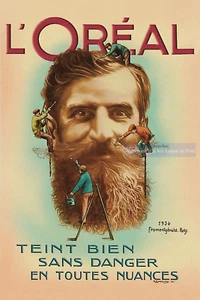 L'Oreal Men's Beard Grooming Advertising Poster, French Poster, Wall Art Poster - Picture 1 of 13