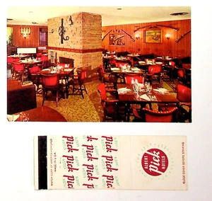 Postal Pick Carter Hotel The Frontier Room And Matchbook Cubierta Cleveland, Ohio - Imagen 1 de 2