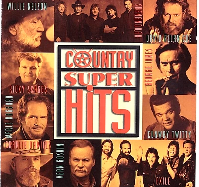 Country Super Hits: George Jones, Conway Twitty & Various (CD, 1994, Sony Music) - Imagem 1 de 3