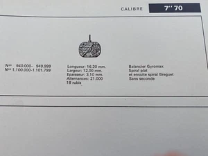 Patek Philippe 7-70 430 Teile Klickfeder NOS - Bild 1 von 3