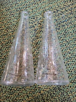 Lote de 2 Jarrones Ikea Vidrio Transparente Hobnails Flor Única, Diseño Hoja Emma Dafnas Foto 1 de 3