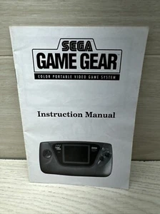 Consola Sega Game Gear System Manual de instrucciones original SOLO - Imagen 1 de 3