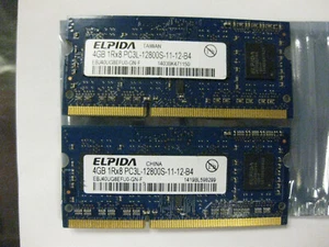 Elpida 4GB ( 1Rx8 ) PC3L-12800S Laptop Memory RAM , EBJ40UG8EFU0 - Picture 1 of 7